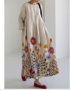 Crew neck sweet women's dress new dress m301069