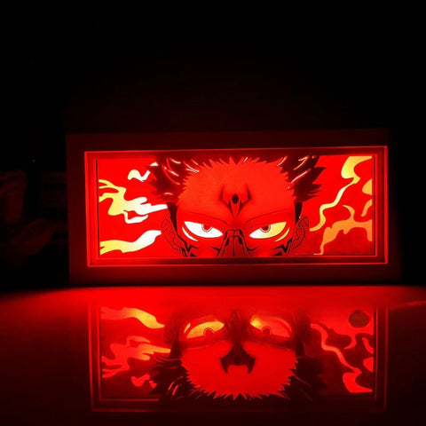 Jujutsu Kaisen Ryomen Sukuna Paper Carving Lamp Photo Frame