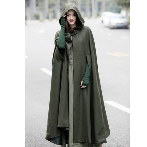 Five-color hooded shawl extended halloween cape cosplay coat m300533