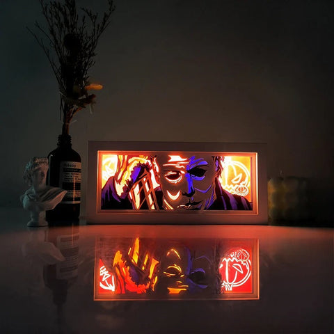 Killer Clown Horror Franchise Paper Carving Lamp Photo Frame