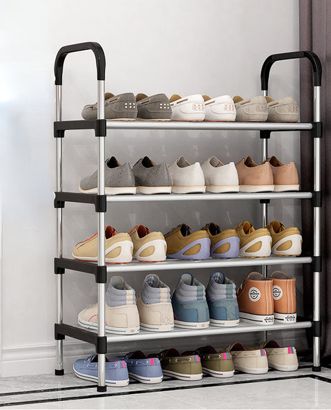 Simple multi-layer multi-functional plastic double-walled storage rack M3331166