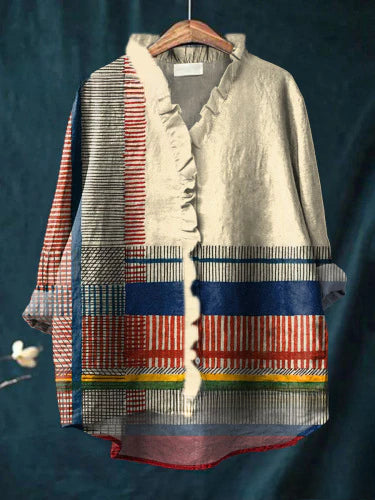 Loose printing crew neck casual large size women's T-shirt m301280