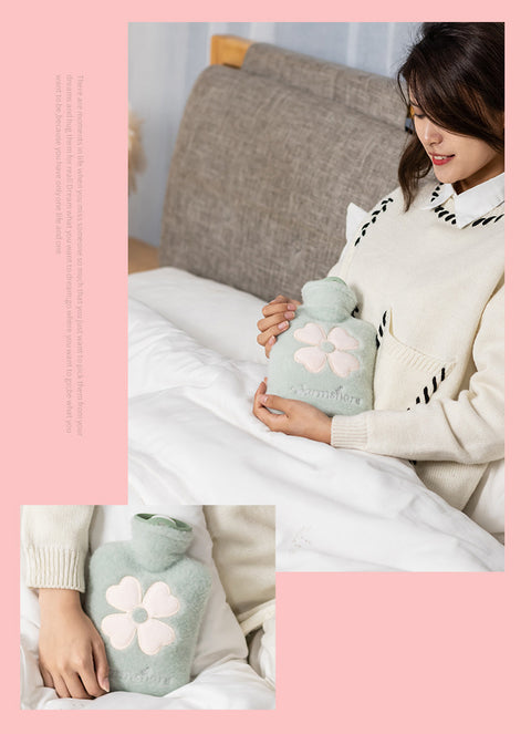 Cartoon plush hot water bag explosion-proof water injection bag m3330670