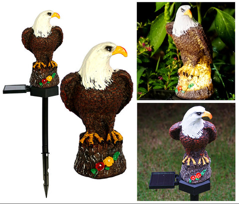 Solar Eagle Ground Lamp Animal Lamp Squirrel Panda Villa Courtyard Decoration m3330925