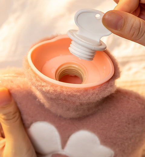 Cartoon plush hot water bag explosion-proof water injection bag m3330670