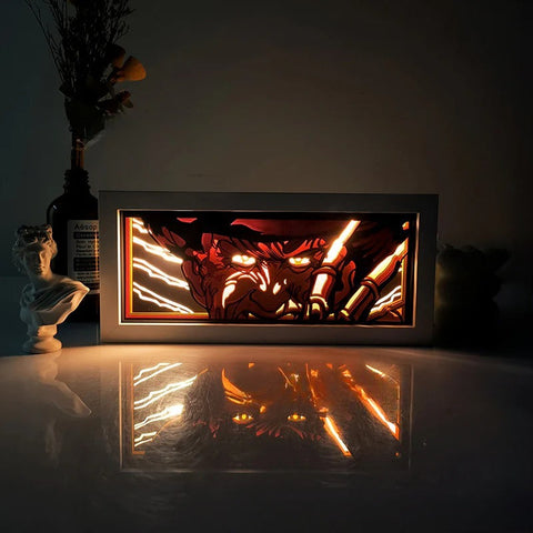Dead by Daylight anime Freddy Paper Carving Lamp Photo Frame