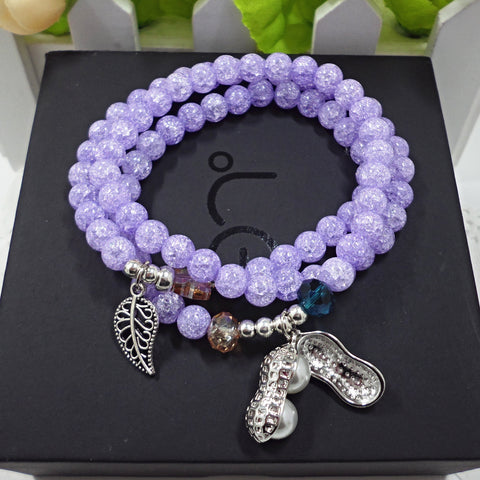 Natural stone crystal bracelet female Wangfu stone agate garnet m3331298