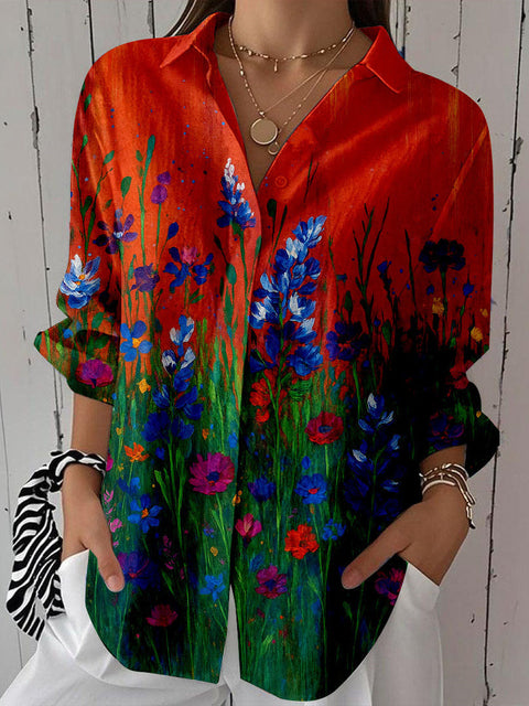 Spring and Autumn Printed Shirt m301705