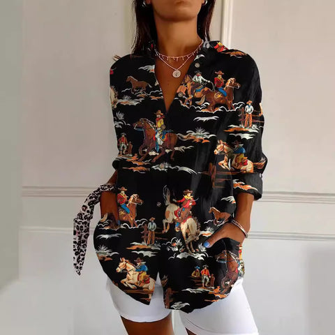 Seven sleeve shirt animal print 3D shirt m301214