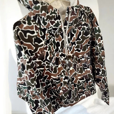 Printed hooded sweater hip-hop hoodie jacket American retro long-sleeved sweater women