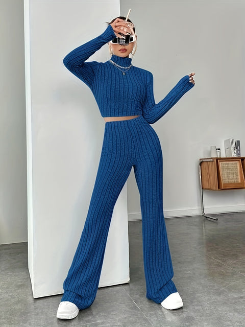 Women's clothing inner with long sleeves and trousers sweater loose set two-piece set m301794