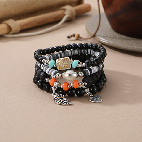 New Bohemian Bracelet Creative Tassel Multi-layer Beaded Bracelet m3331286