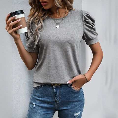 Women's top lamb leg sleeve short sleeve t-shirt m302363