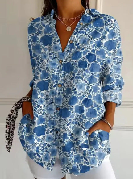 Long Sleeve Print 3D Floral Short Sleeve Pattern m301217