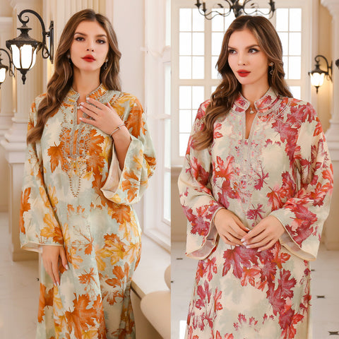 Embroidered fashion women's dress m301178