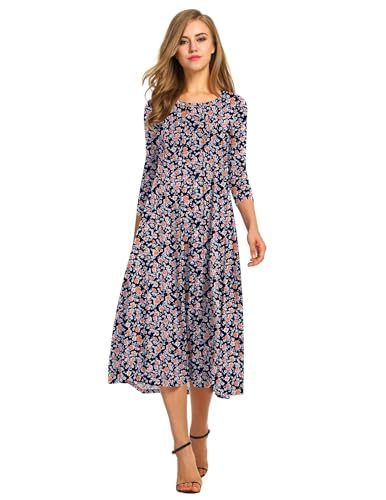 Autumn and winter dress solid color fashion big swing dress m302776