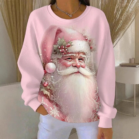 Knitted top snowflake christmas tree mix and match casual commuter sweater m302212