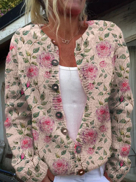 New cardigan knitted jacket women's clothing early spring and autumn source work m301722