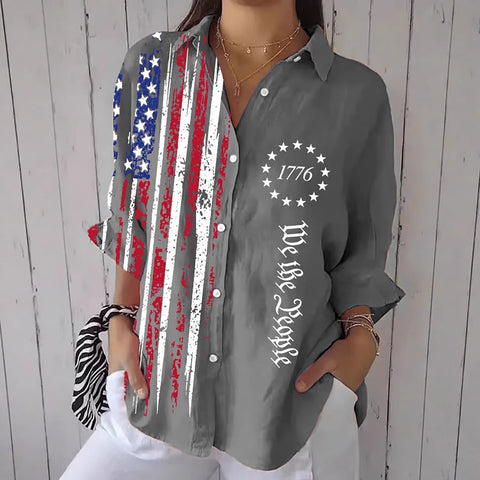 Spring and Autumn Printed Shirt m301705