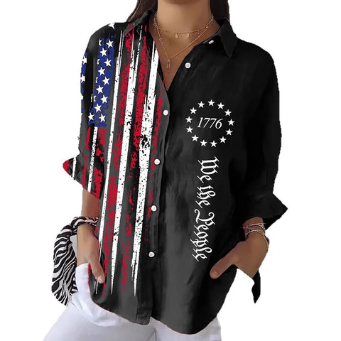 Spring and Autumn Printed Shirt m301705