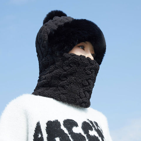 Face mask full face pullover hat windproof scarf fleece ear protection head cover warm m302255