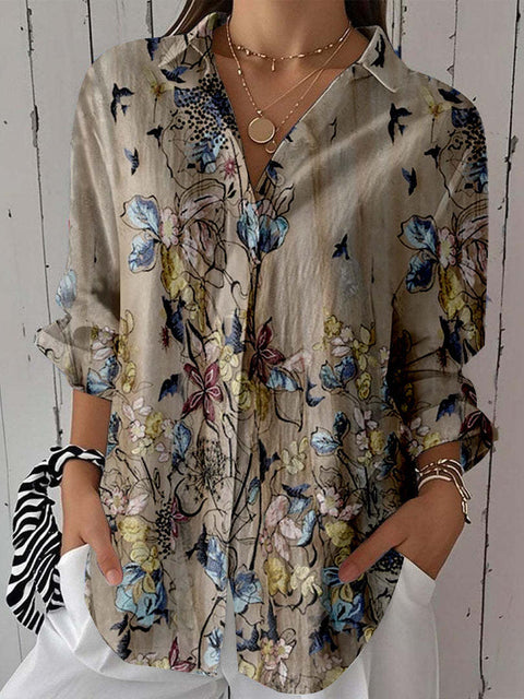 Spring and Autumn Printed Shirt m301705