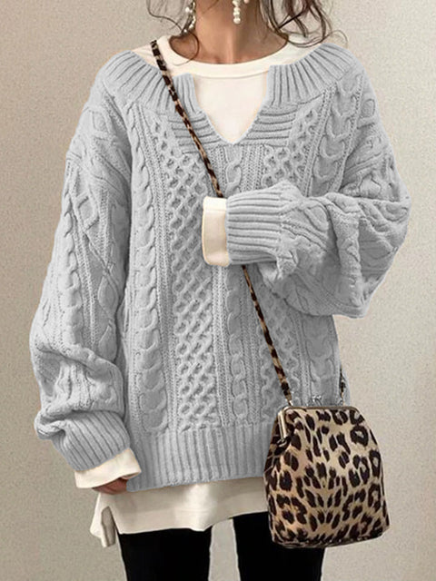 New sweater knitted twist sweater casual knitted sweater m300465