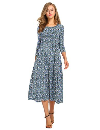 Autumn and winter dress solid color fashion big swing dress m302776