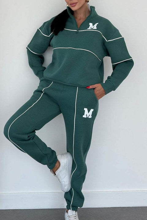 New sweater letter long sleeve trousers casual sports suit m301502