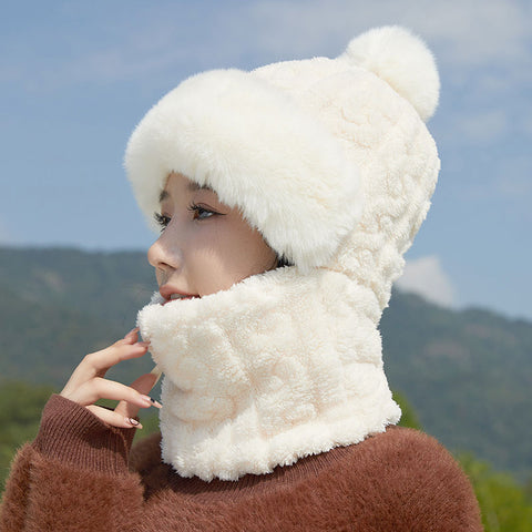 Face mask full face pullover hat windproof scarf fleece ear protection head cover warm m302255