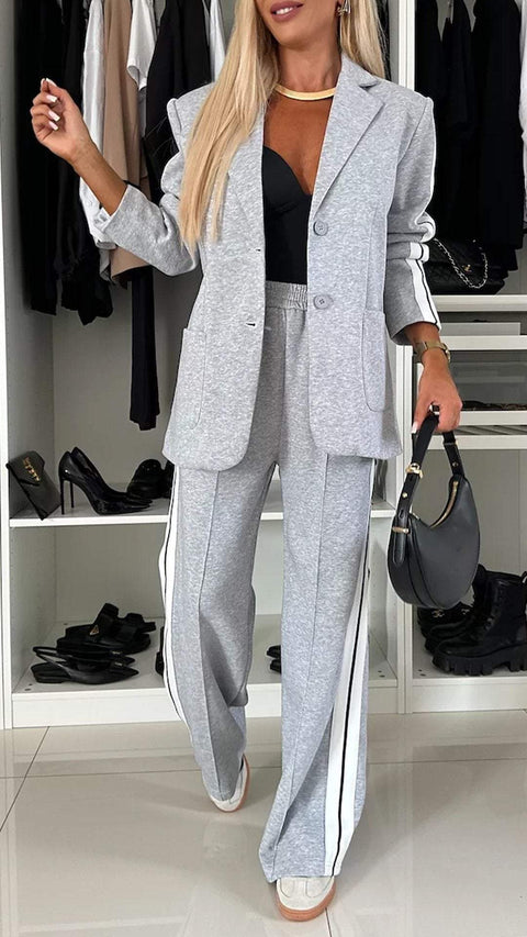 Autumn and winter women's long-sleeved lapel casual suit suit m301577