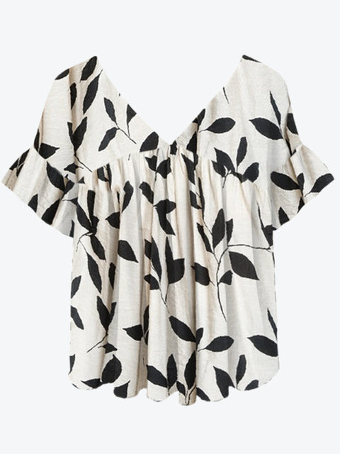 Spring explosion crew neck floral 3D printing short sleeve m301539