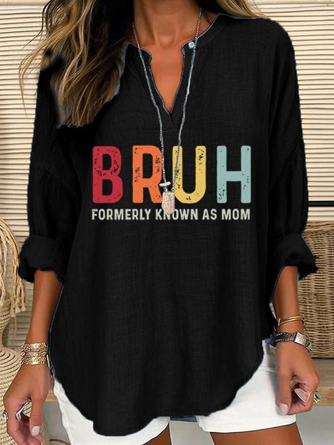 Loose printing round neck casual large size pullover women's clothing T m301359