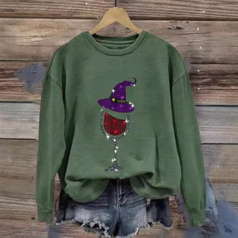 Casual floral 3D printed crew neck sweater m302127