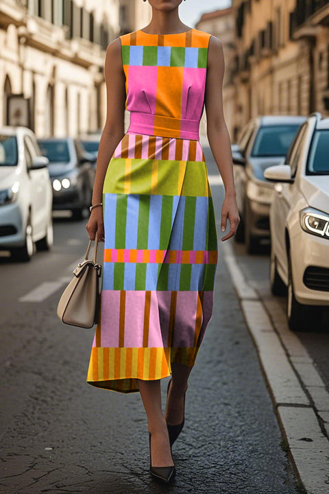 Timeless Elegant Dress Sleeveless Dress m301216