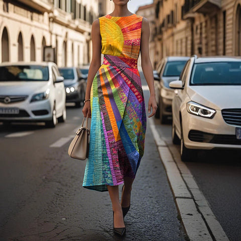 Timeless Elegant Dress Sleeveless Dress m301216