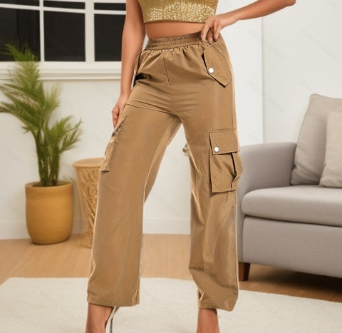 Beltless trousers high waist season wide leg trousers straight loose temperament commuter trousers casual trousers m301371