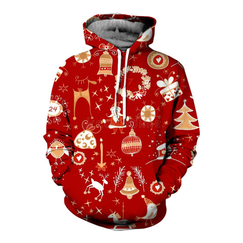 Halloween series 3D printed men's casual sports large size hoodie m301740