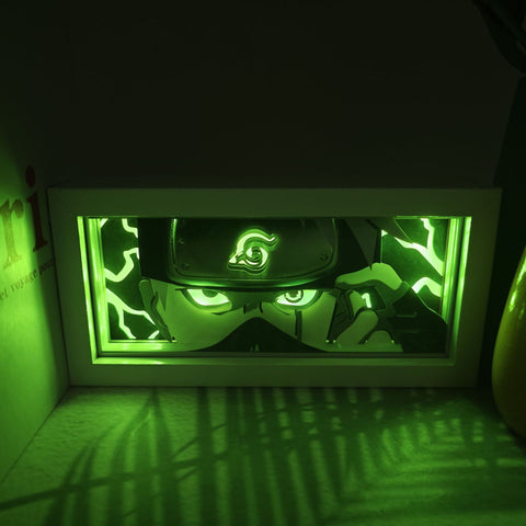 Naruto anime  Paper Carving Lamp Photo Frame