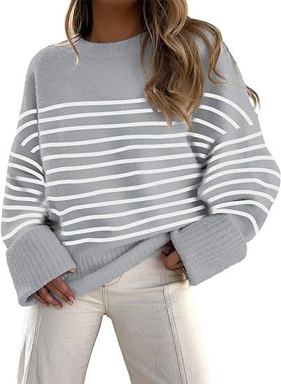 Women's sweater women's autumn and winter round neck pullover loose plush thick m301609