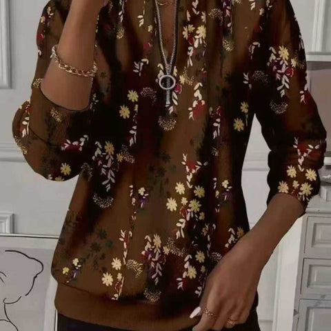 Printed sweater casual sweatshirt top m302179