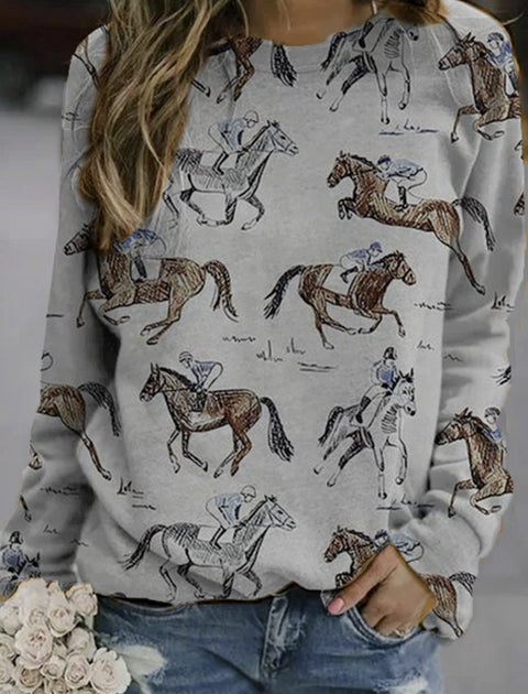 Shoulder long-sleeved women's sweater casual pullover m301750