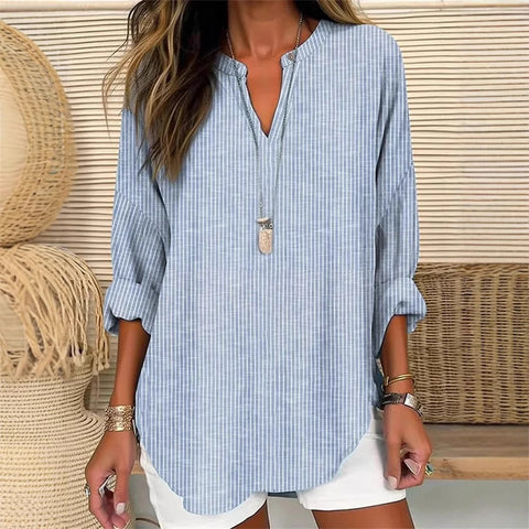 Floral simple casual temperament T-shirt long sleeve m301361