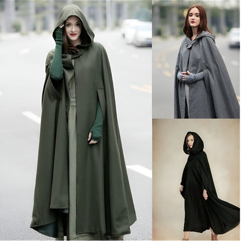 Five-color hooded shawl extended halloween cape cosplay coat m300533