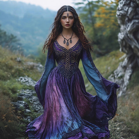 Digital printing American fashion casual Halloween new witch witch dress m302037