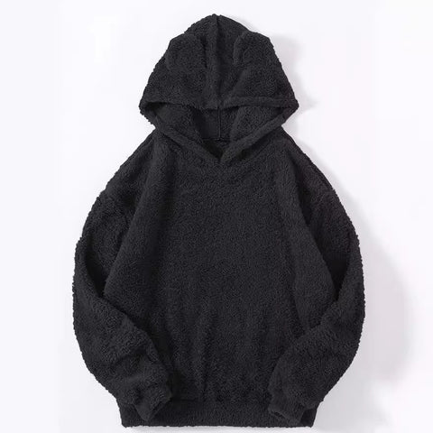 New fluffy rabbit ears hooded thermal sweater sweater m300439