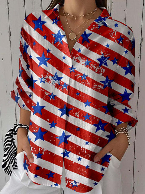 Spring and Autumn Printed Shirt m301705