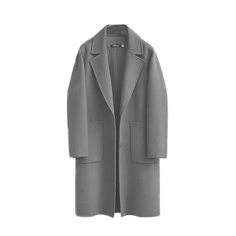 Autumn and winter double-sided woolen coat long loose coat m300541