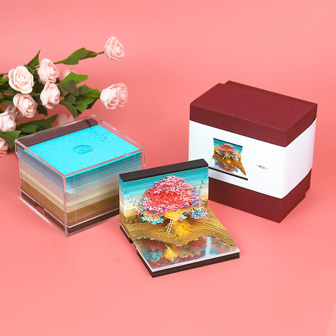 Harry Potter 3D Sticky Notes Creative Paper Carving Hogwarts Hand Tear Calendar m3331181