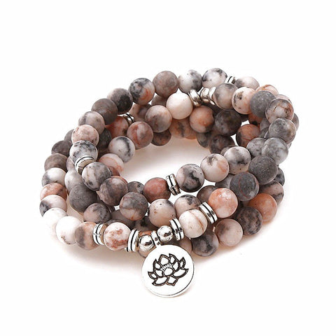 8Mm new Amazon bracelet 108 Buddha beads lotus multi-circle bracelet tree of life pendant item sweater chain m3331309
